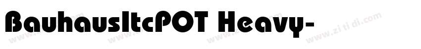 BauhausItcPOT Heavy字体转换
